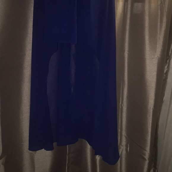 Black & Blue High and Low Dress - Picture 2 of 3